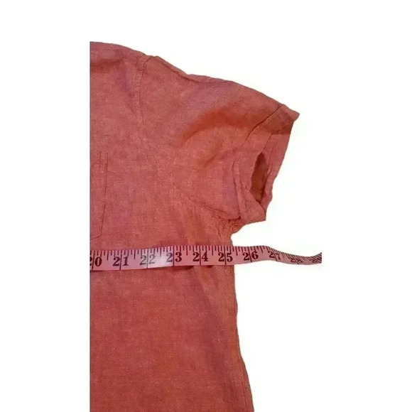 Marc Anthony Mens Slim-Fit Linen Blend Button Shirt Red Short Sleeve‎ Size XXL - Picture 13 of 15